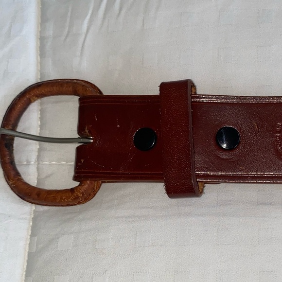 Leather Belt Made In Mexico Hand Tooled size 34 - Picture 9 of 12